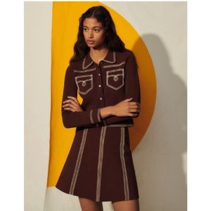 Sandro A-line brown skirt NWT!